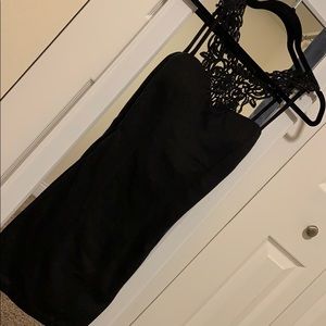 Mini dress with Lacey detail open back